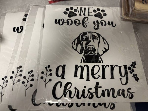 Raamstickers kerst 30x30