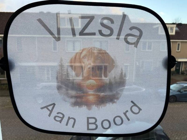 set van 2 zonneschermen voor auto