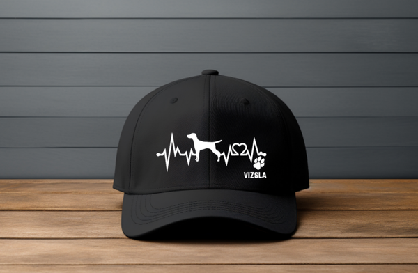 Cap Zwart Vizsla Heartbeat
