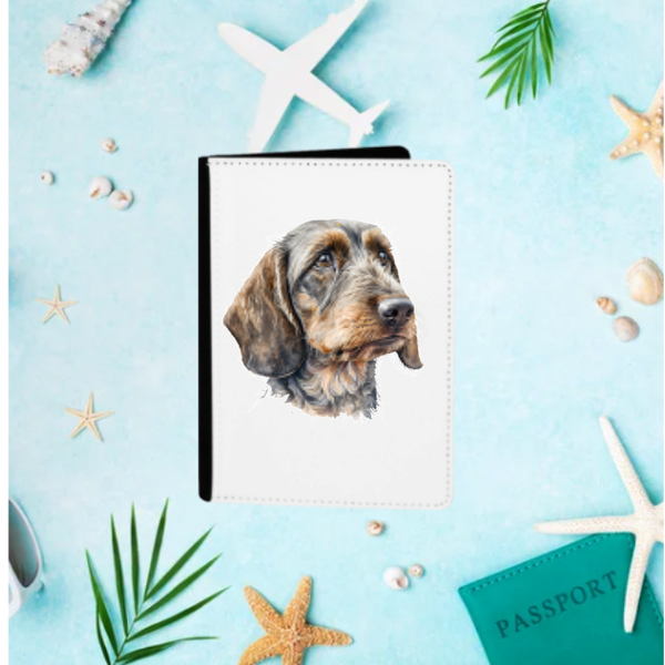 Paspoorthouder Teckel ruwhaar