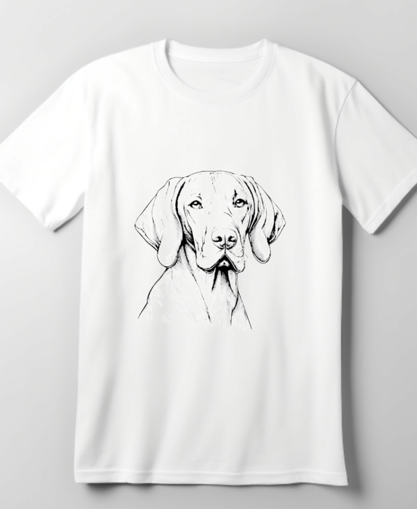 T shirt Vizsla black&white