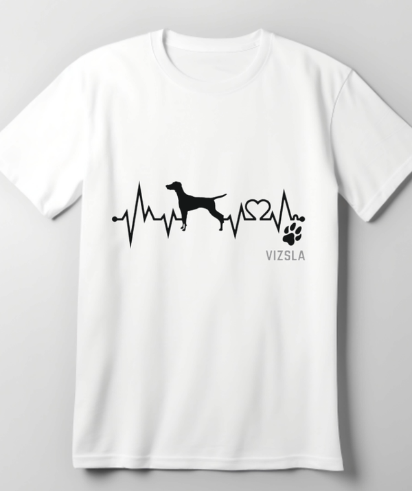T shirt Vizsla heartbeat
