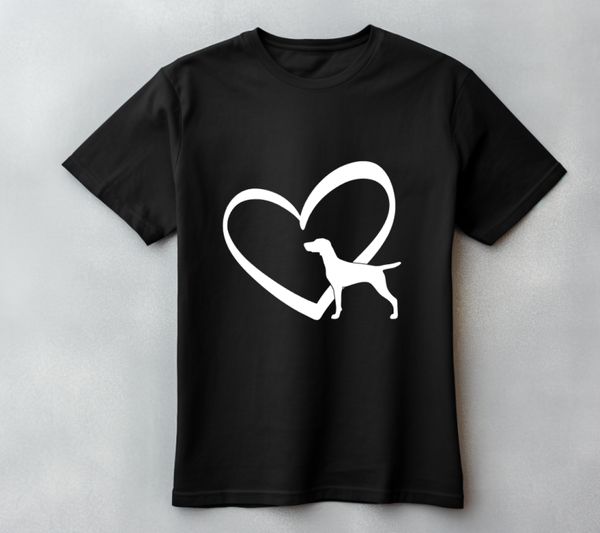 T shirt Vizsla heart
