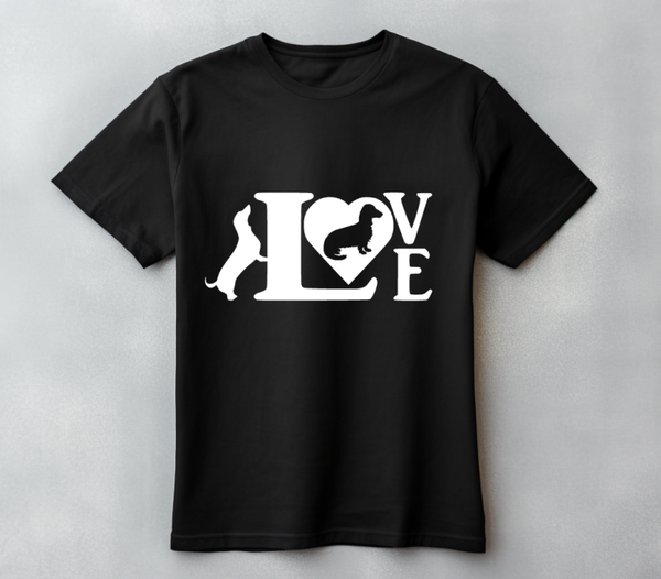 T shirt teckel love