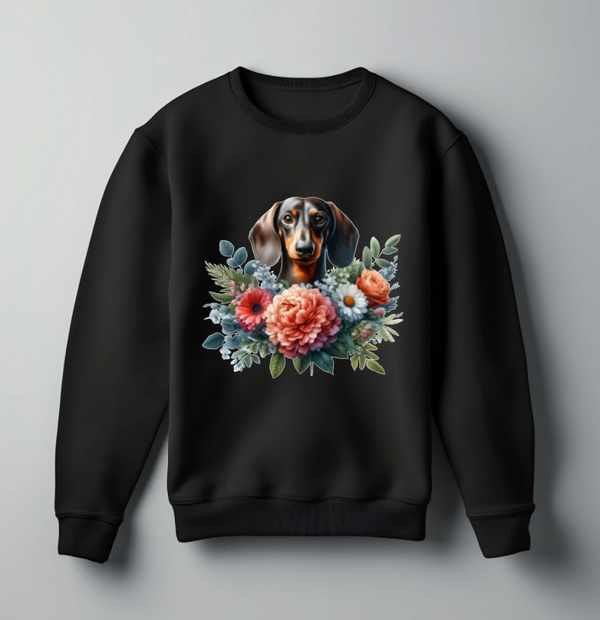 Trui teckel flower