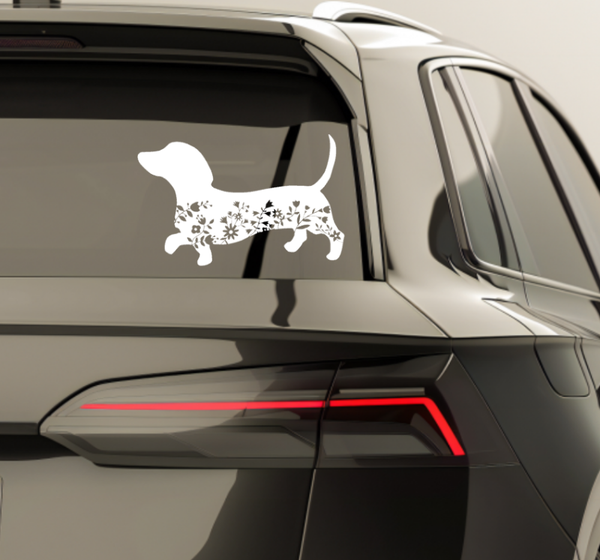 Autosticker silhouette flower