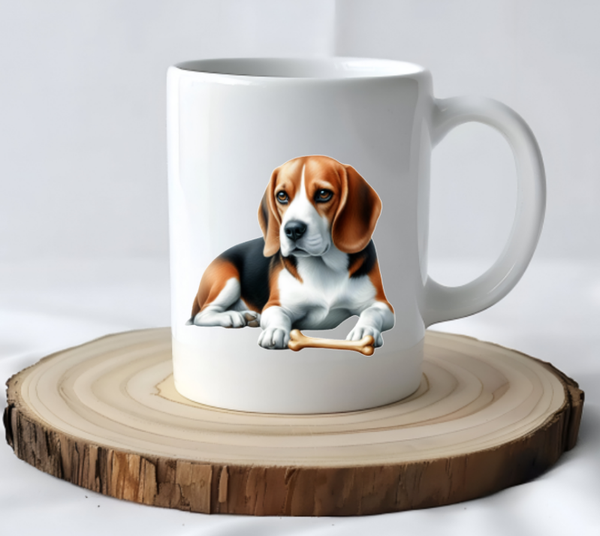 Mok beagle liggend