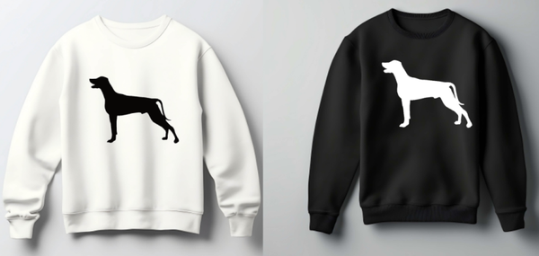 Trui Weimaraner silhouette