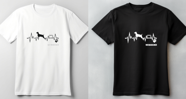 Shirt Weimaraner Heartbeat