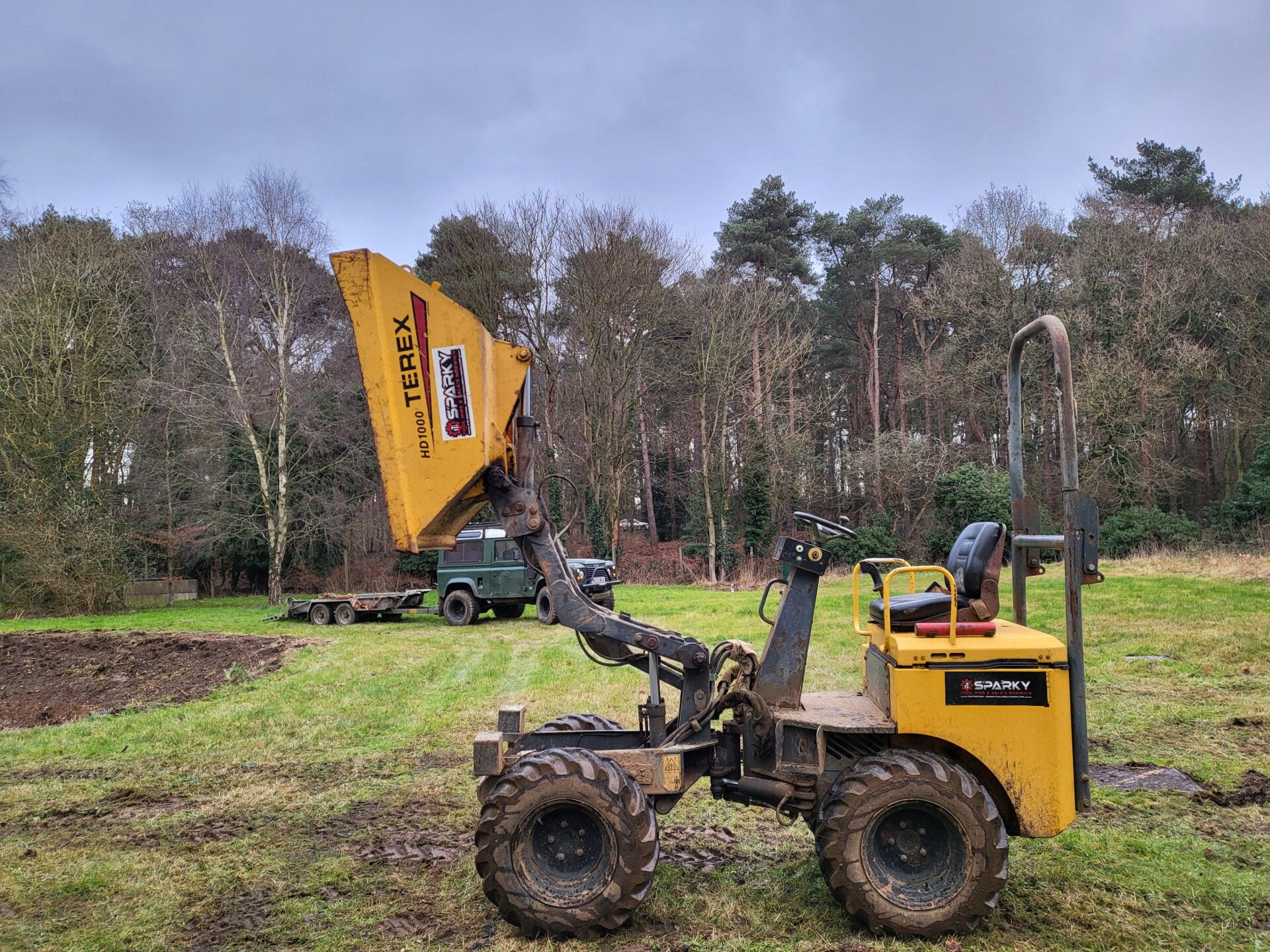 Photo of Sparky tool hire Terex HD1000 1 Ton High Skip Loading Dumper