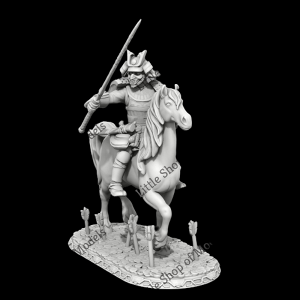 Mounted Samurai DnD Miniature