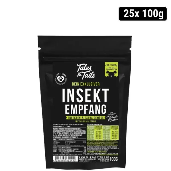 "INSEKTempfang" - Softes Trockenfutter mit Insekten - PROBE 100g