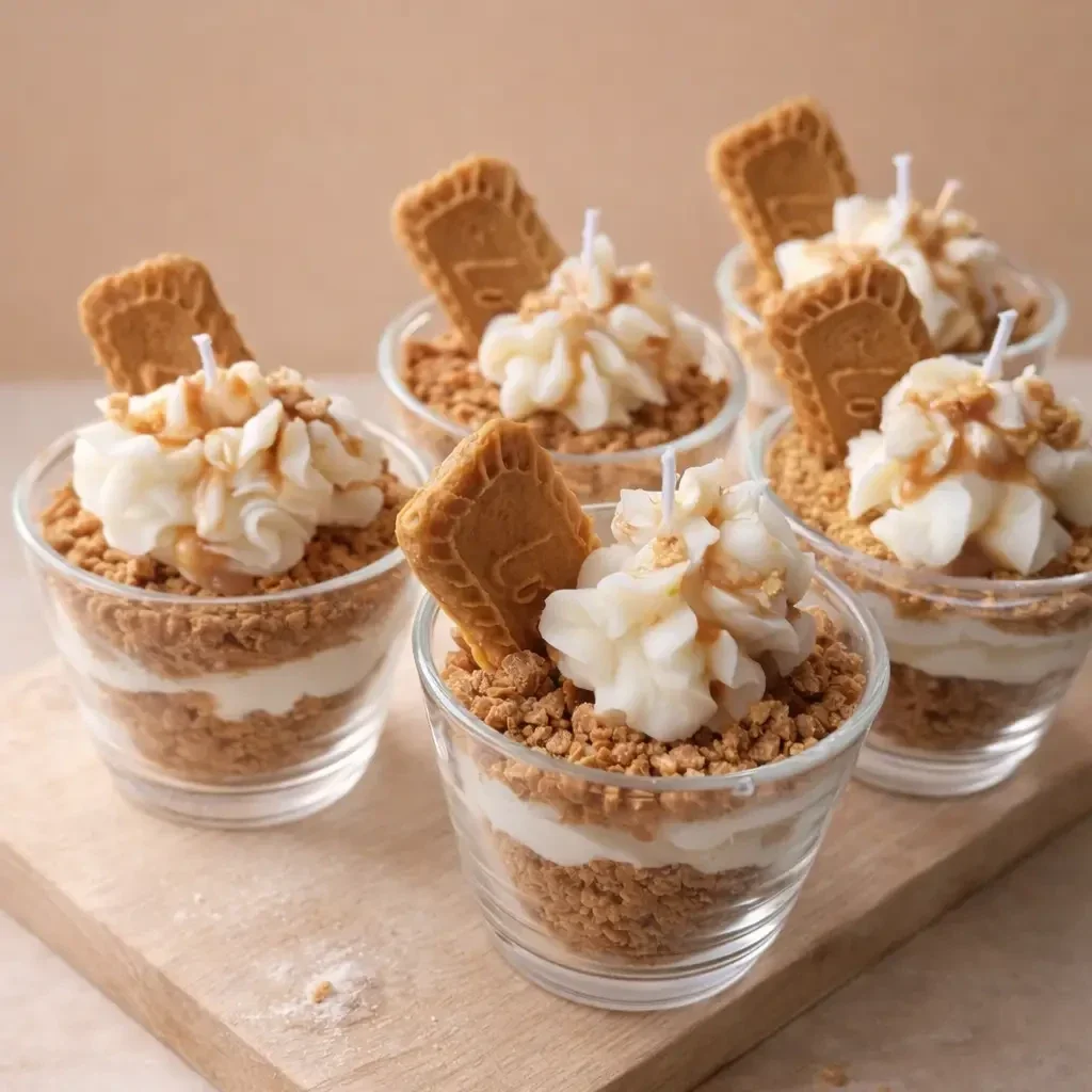 Keks-Dessert-Kerze