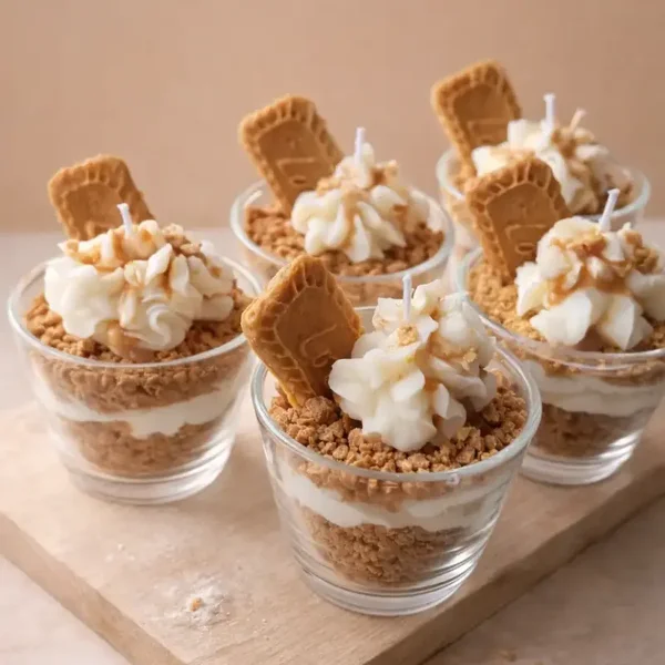 Keks-Dessert-Kerze
