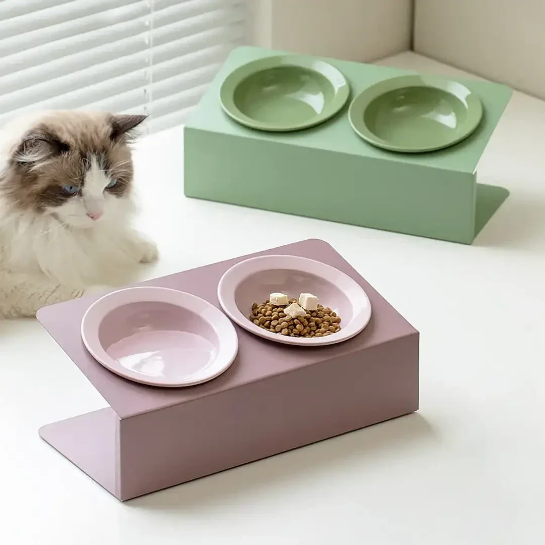 Moderne Design-Futter- und Wasserschale für Katzen und (kleine) Hunde