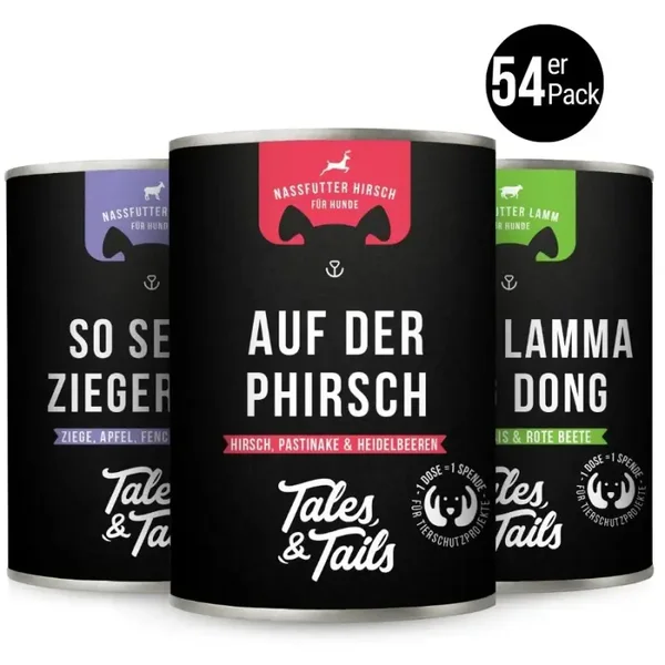 Nassfutter Mixpaket - Alle 3 Sorten im Mix für Hunde mit 75% Fleisch - 400g