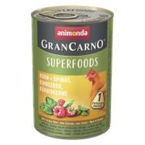 6 x Animonda GranCarno Adult Superfood Huhn & Spinat