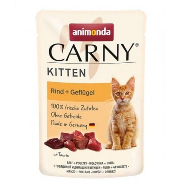12 x Animonda Carny PB Kitten Rind & Geflügel 85g