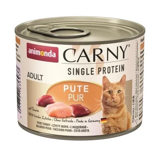 Spende: 6 x Animonda Cat Dose Carny Adult Single Protein Pute 200g