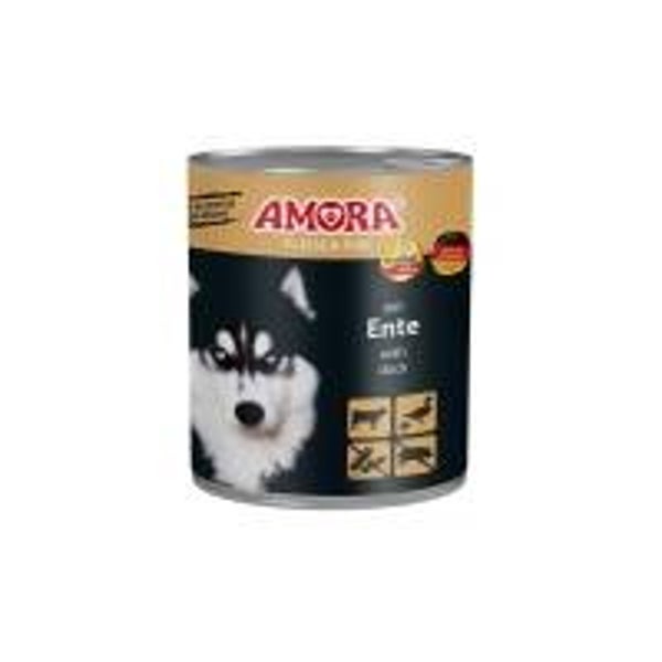 6 x AMORA Dog Fleisch Pur Ente 800g
