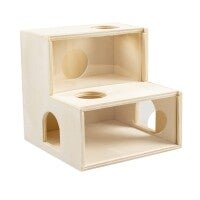Duvoplus Kletterhaus aus Holz/Plexiglas