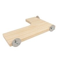 Duvoplus L-Plattform aus Holz ArtNr.: 14351-EBI