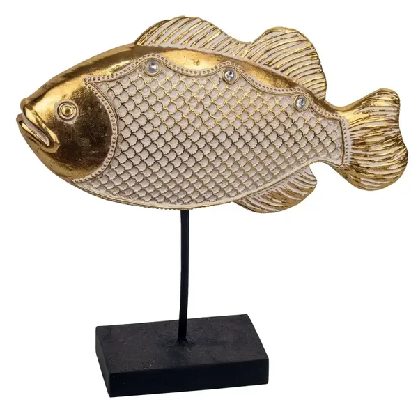 Fischfigur mit Sockel