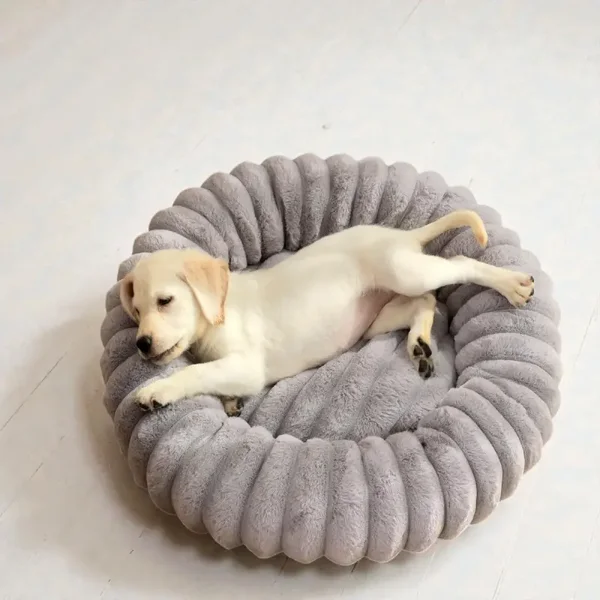 Plüsch-Rundbett für Katzen und Hunde