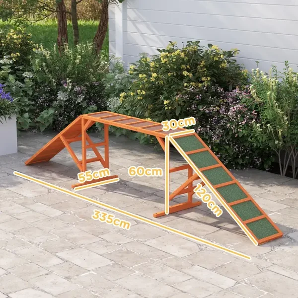 PawHut Agility Hunderampe, Parcours