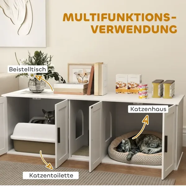 PawHut Katzenklo-Schrank