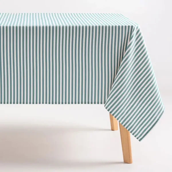 Fleckabweisende Baumwoll-Tischdecke mit Streifenmuster ARENZA