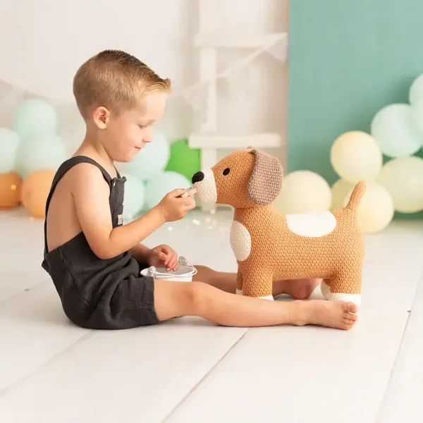 100 % Baumwoll Kuschelhund