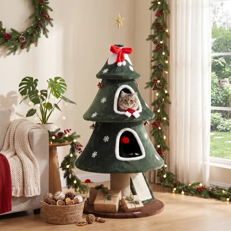 Weihnachts-Kratzbaum für Katzen