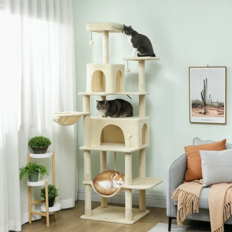 Kratzbaum mit Plattform Kletterturm für Katzen