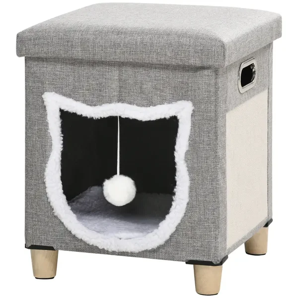 PawHut Katzenhöhle, Katzenhaus, inkl. Spielball