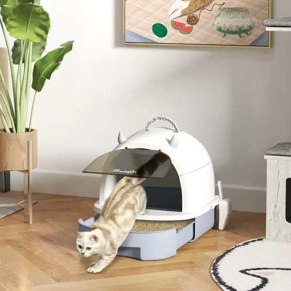PawHut Katzenklo mit Deckel