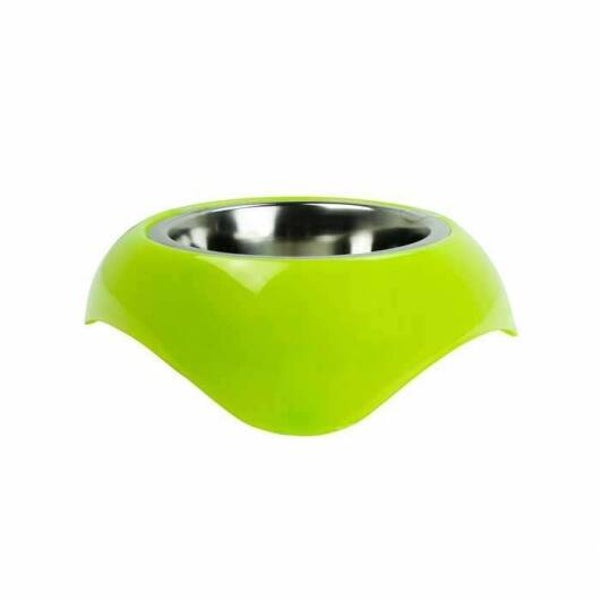 Pawise Edelstahlnapf mit Kunststoffhalter 750 ml / Grün