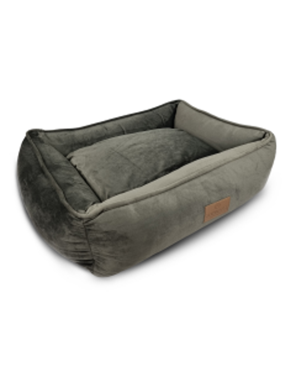 Topmast Hundebett - Weicher Velours - Grau