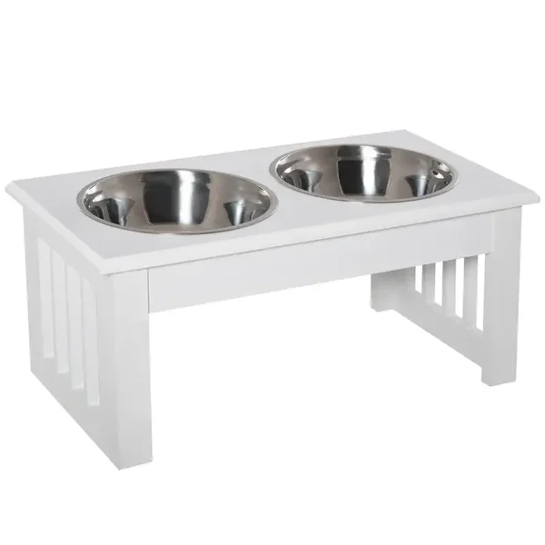 PawHut Hunde-Futterstation, rutschfest, 44x24x15cm