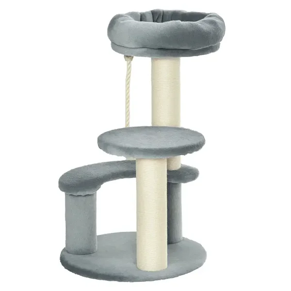 PawHut Kratzbaum 65 cm Kleiner Katzenbaum