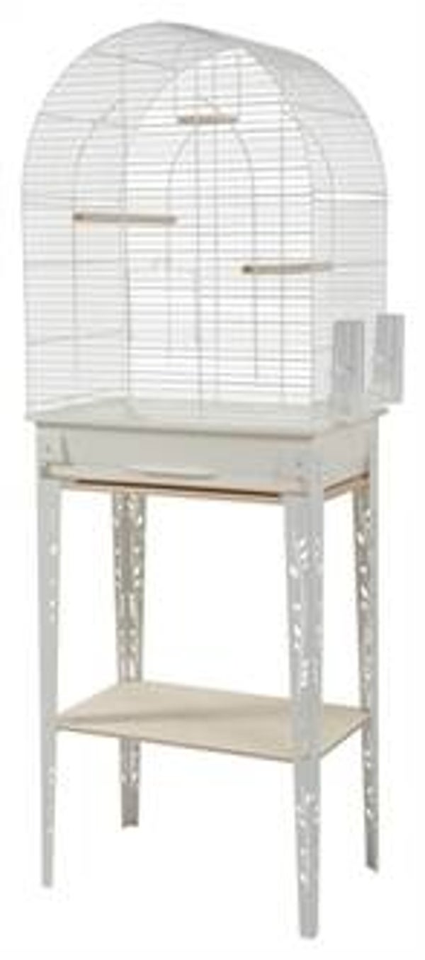 Zolux VOGELKÄFIG PATIO MIT STÄNDER WEISS 53X33X144 CM