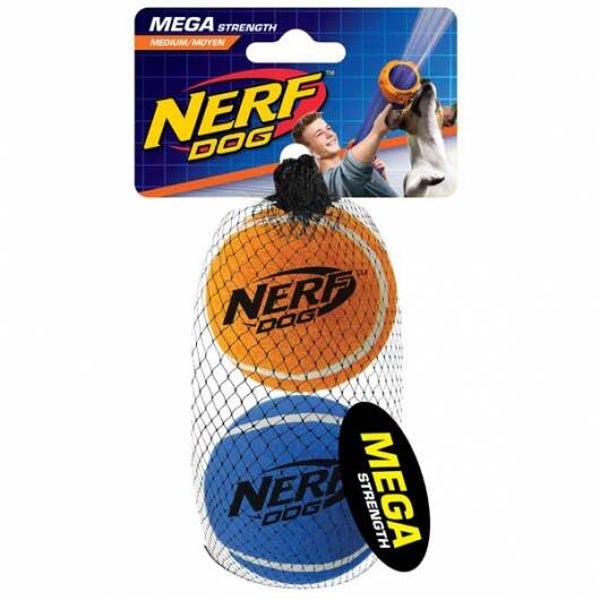 NERF DOG Tennis Balls megastark 6,4 cm / 2 Stück