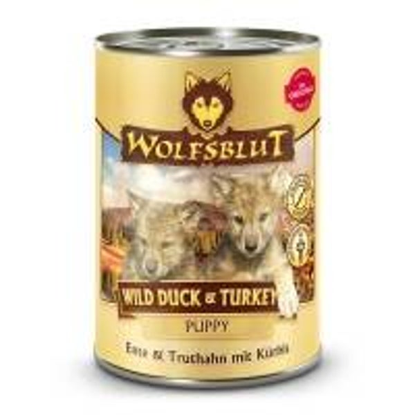 6 x Wolfsblut Dose Wild Duck & Turkey Puppy 395g