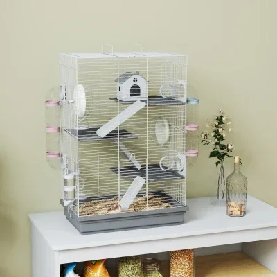 PawHut Hamsterkäfig 4 Ebenen