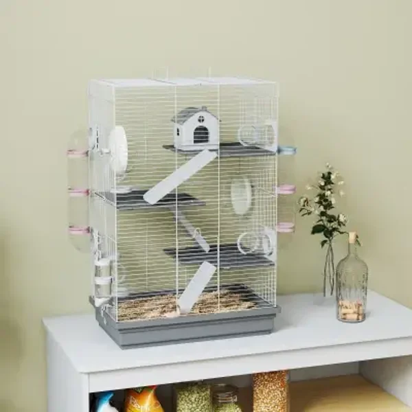 PawHut Hamsterkäfig 4 Ebenen