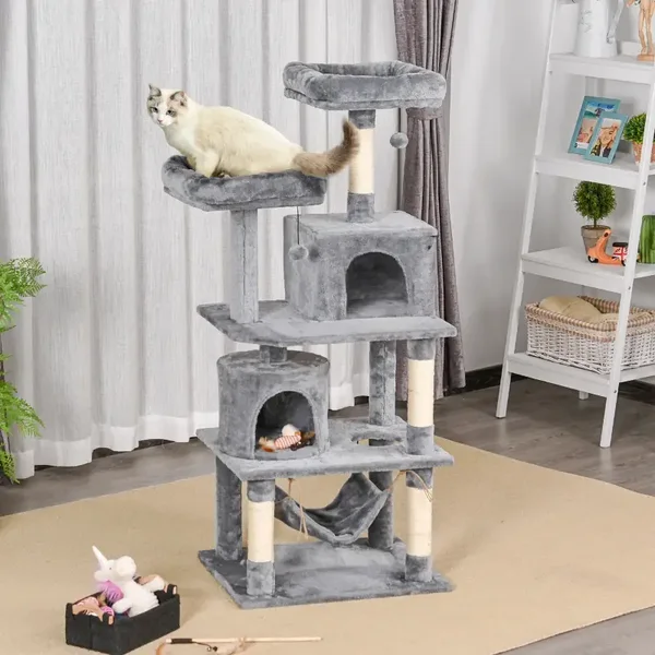 PawHut Katzen Kratzbaum groß 145 cm
