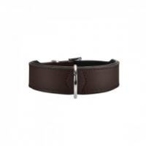 Hunter Halsband Basic 55 nickel, Hals 41-49 cm braun