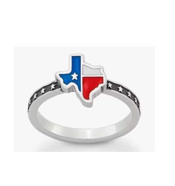 TEXAS RING WITH FLAG