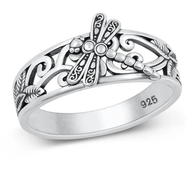 Silver Ring - Dragonfly