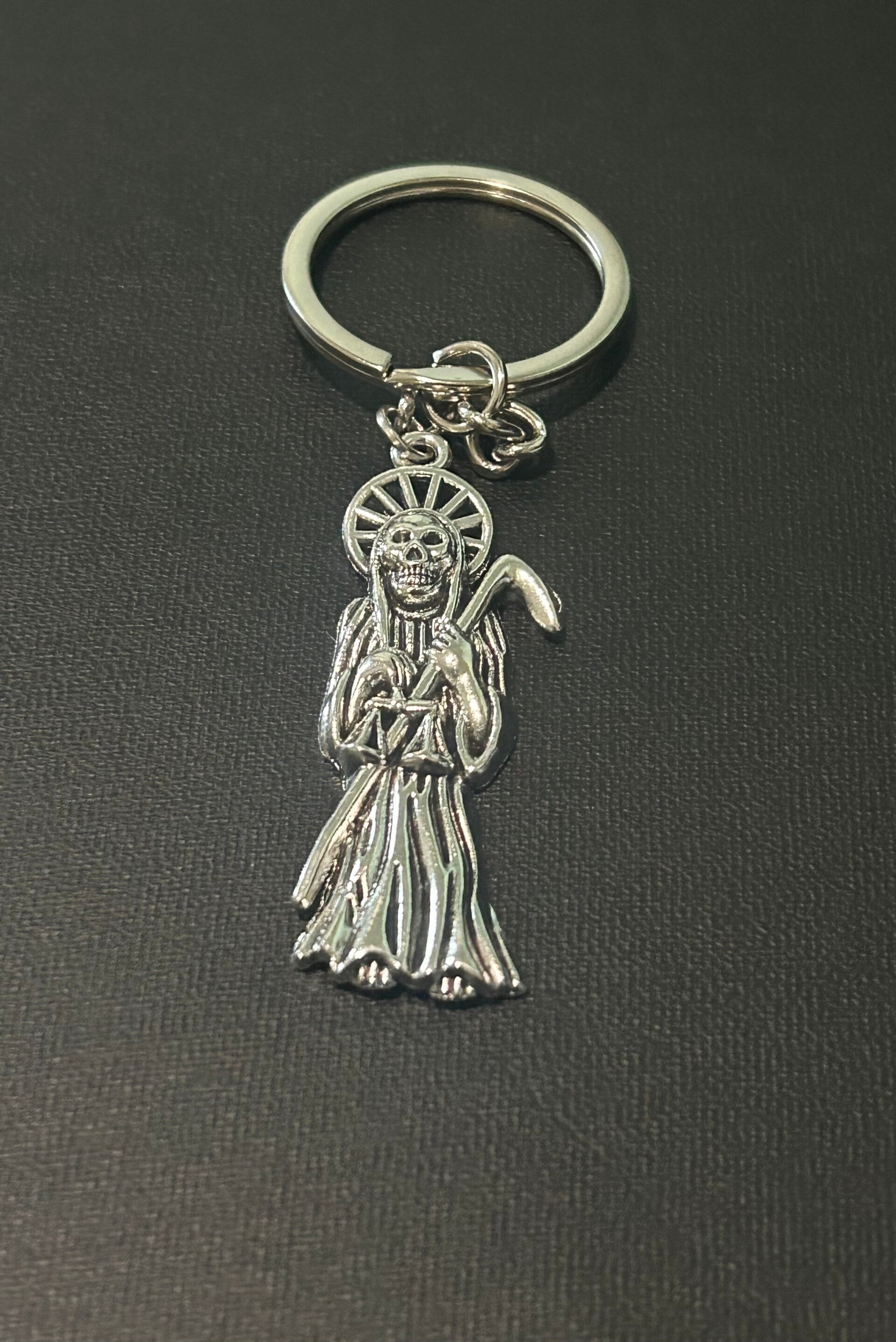 Santa Muerte keychain